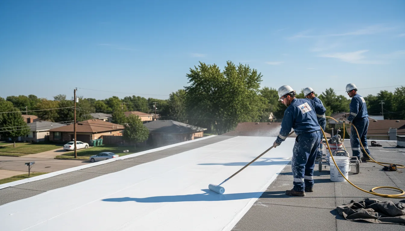 Commercial roof coating in Wellston, MI near me